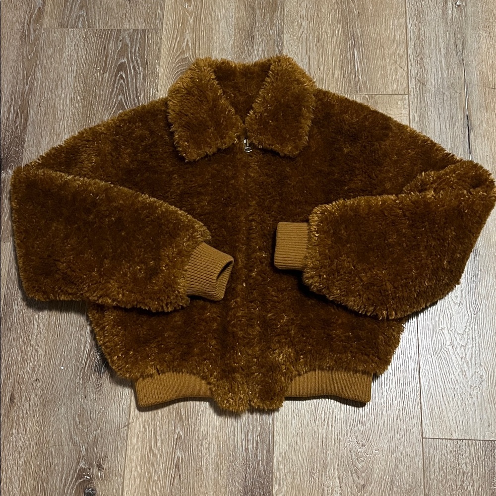 Rag & Bone New York Tan Faux Fur Jacket
